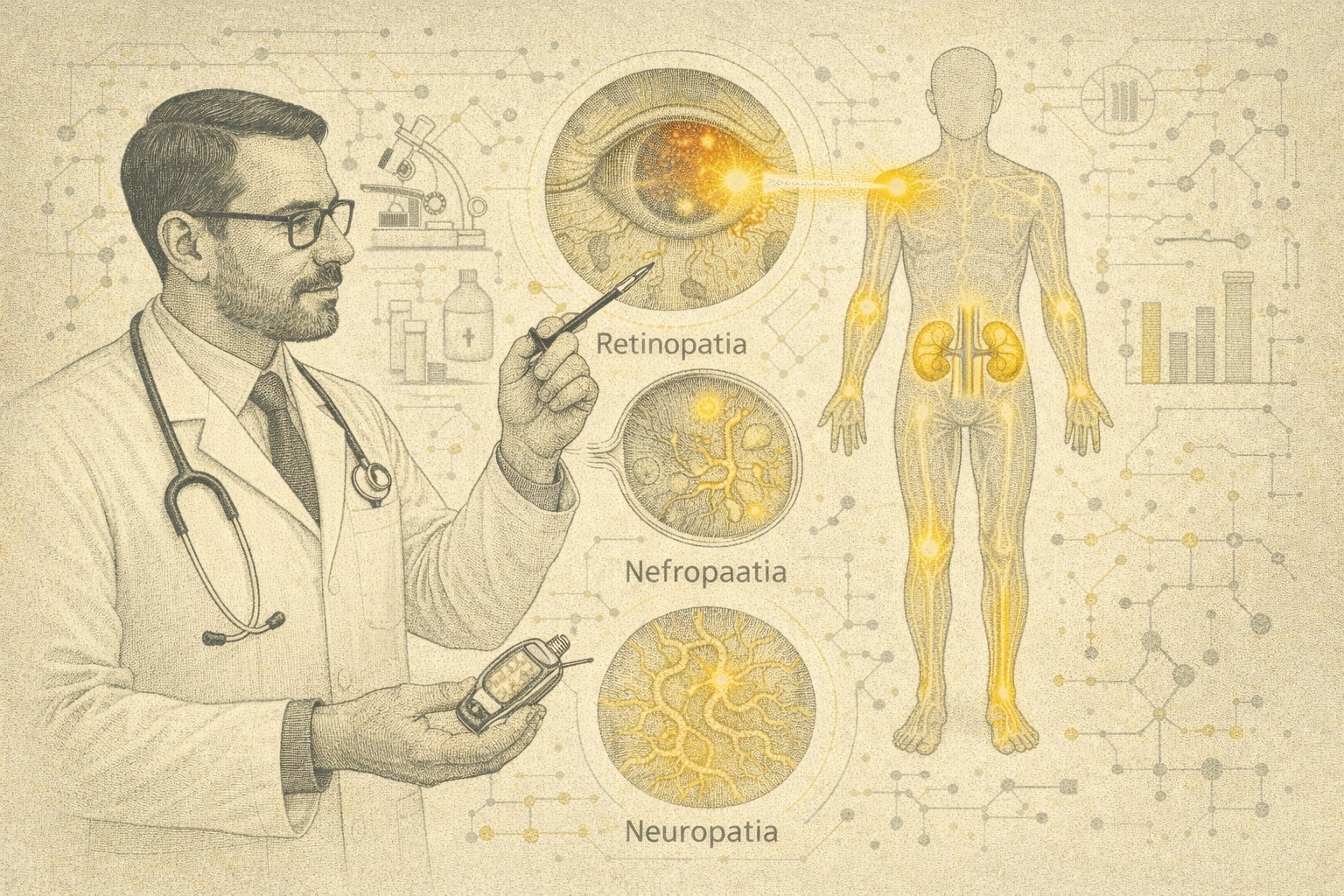 UUS TEEMA! Diabeedi tüsistused: retinopaatia, nefropaatia ja neuropaatia – diagnostika, ravi ja patsiendi õpetamine (vene keeles)